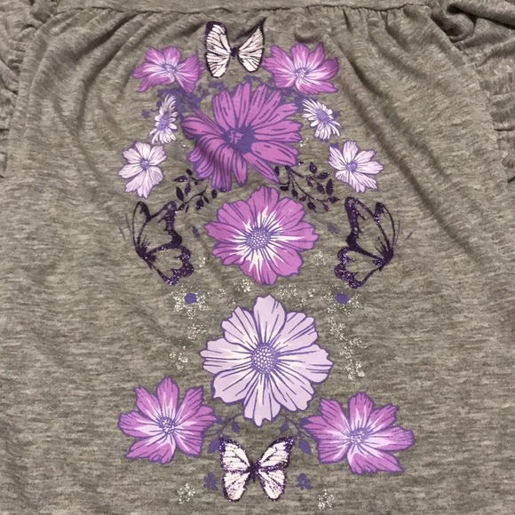 EUC girl size L ruffle sleeveless top from Poof - Picture 2 of 3